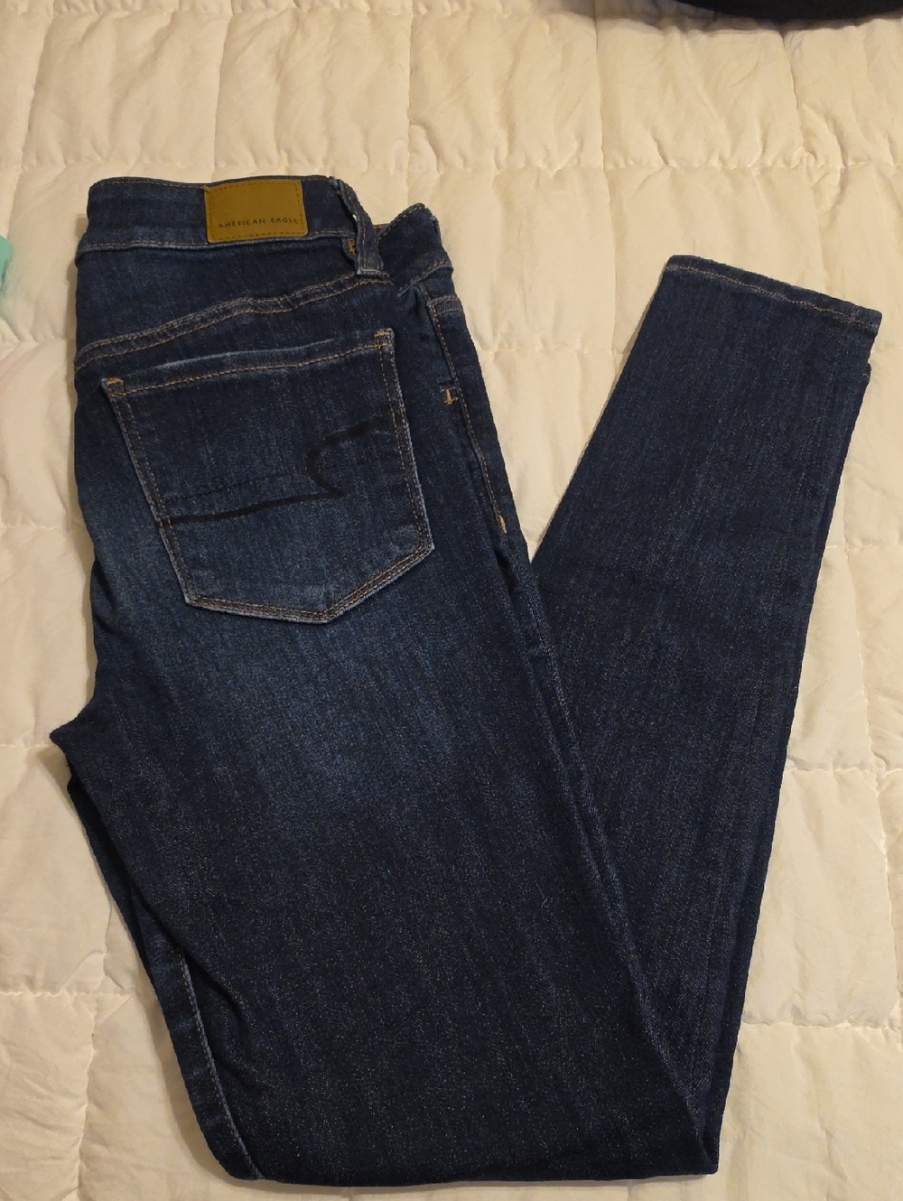 Dark Wash Skinny Jeans - American Eagle